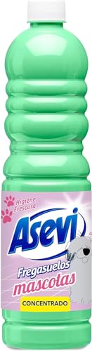 Asevi - Fregasuelos Mascotas Concentrado con Tecnología Patentada contra el Mal Olor | Limpiasuelos Perfumado con PH Neutro para Todo Tipo de Suelos - 12 Botellas x 1 Litro