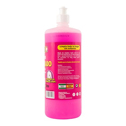 DEISA NATURAL - Detergente Multiuso y Desinfectante El Güenísimo - Limpieza Total para el Hogar, Máximo Ahorro, No Daña la Piel ni Vías Respiratorias, Rosa, 1L
