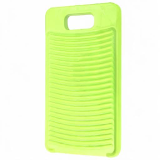 MAOYE Mini tabla de lavado de plástico para camisas de niños, lima, para lavar la ropa sucia (verde)