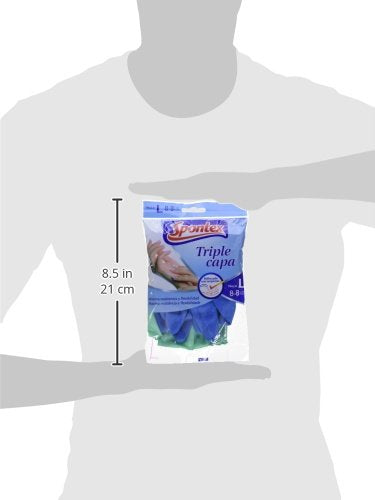 Spontex Guante Triple Capa Talla L Spontex pack de 4