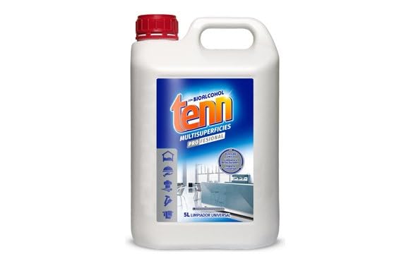 Tenn - Fregasuelos Concentrado Multiusos con Bioalcohol 5L - Limpieza Profunda y Brillo Duradero para Todo Tipo de Suelos y Superficies