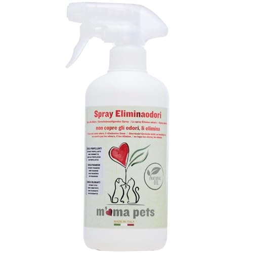 Mama Pets Espray Quitaolores de Perros y Gatos, Adecuado También para los Malos Olores Más Obstinados y Persistentes, 500 ml