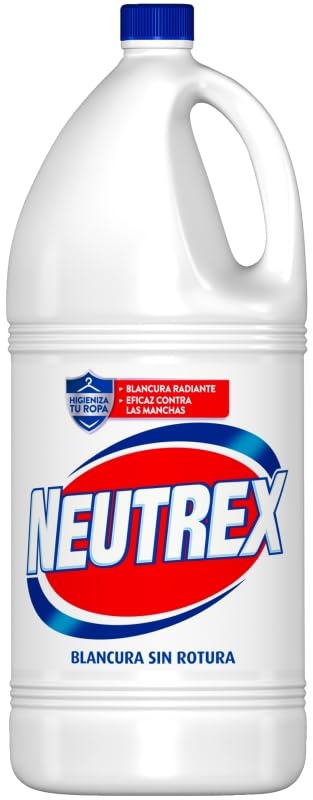PoliChollo Neutrex Lejía Blanca Concentrada 3820 ml - Pack Ahorro de 4 - Desinfectante y Blanqueador Potente para Hogar y Ropa, Limpieza Profunda, Eficaz contra Manchas y Bacterias