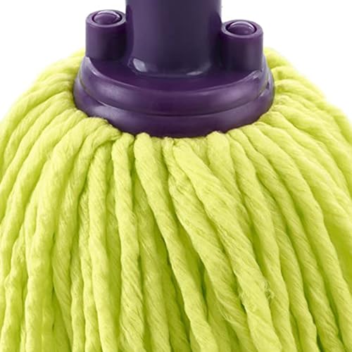Mery | Fregona Microfibras 100% | Fregona Superabsorbente | Sin Rastro | Color Lima y Morado, 22 cm