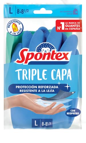 Spontex Guante Triple Capa Talla L Spontex pack de 4
