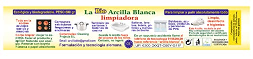 Bio Arcilla Blanca Limpiadora 600 GR │ Piedra de Arcilla Limpieza │ Limpiador Hogar Multisuperficies