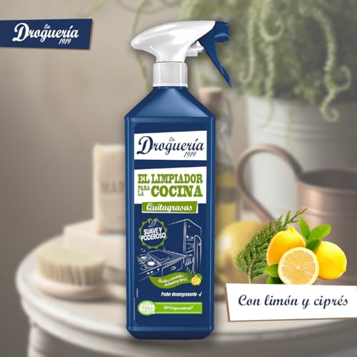 LA DROGUERIA - El Limpiador para la Cocina | Quitagrasas Natural con Aceites Esenciales | Poder Desengrasante y Fragancia Fresca
