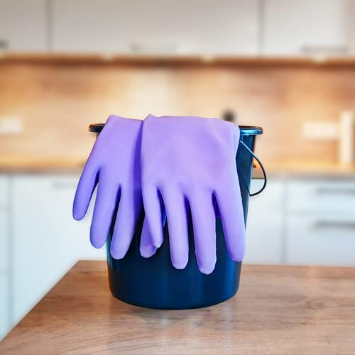 Spontex Extra Comfort, Guantes de hogar premium con forro textil suave, ideales para todos los trabajos de limpieza en el hogar, lavable a 30 °C, talla XL (9-9,5), 1 par, lila, 100 gramos