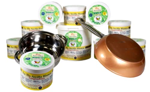 Bio Arcilla Blanca Limpiadora 600 GR │ Piedra de Arcilla Limpieza │ Limpiador Hogar Multisuperficies