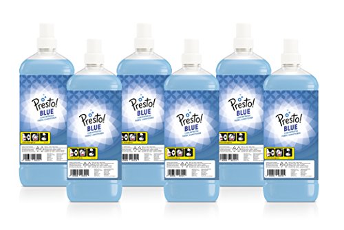 Marca Amazon - Presto! Suavizante de telas azul Floral Fresca, 360 lavados, 9 l, 60 unidad (Paquete de 6)