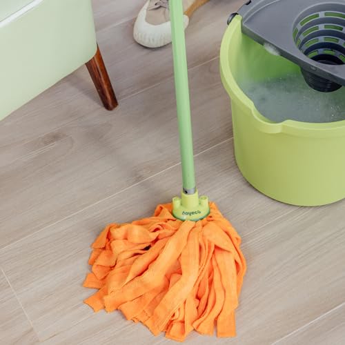 Bayeco - Fregona de Tiras 100% Microfibra - Con casquillo de goma - Gran capacidad de absorción - Mayor duración y resistencia - Efecto pulido - Lavable - 1 unidad