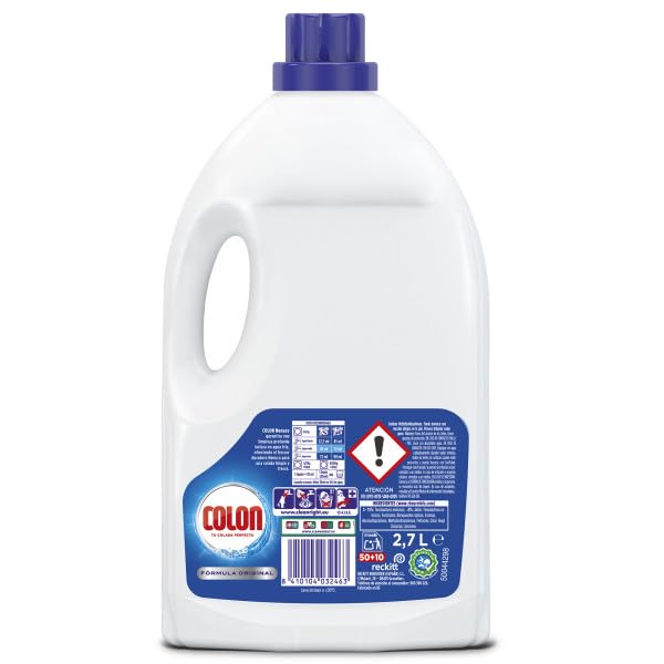Colon Nenuco - Detergente para Lavadora, adecuado para Ropa Blanca y de Color, Formato Gel - 60 Lavados