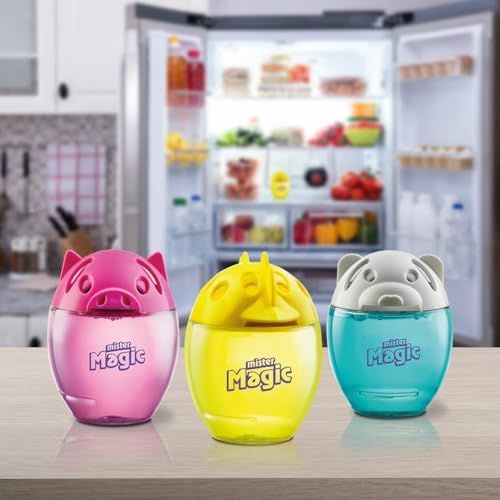 Mr Magic - Huevo Absorbe olores para nevera con bicarbonato y sal marina - Mantiene el aroma de los alimentos - Dura hasta 3 meses