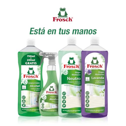Frosch - Limpiador Multiusos de Hogar Ecológico Lavanda, Elimina la Grasa y la Suciedad en General, Higienizante eficaz - Resultado Brillante y Duradero - 1 L