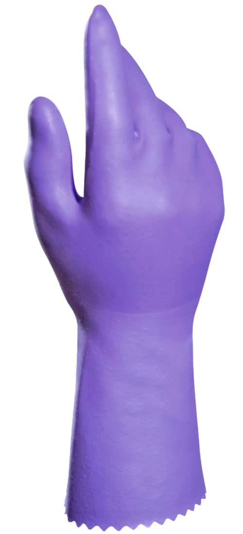 Spontex Extra Comfort, Guantes de hogar premium con forro textil suave, ideales para todos los trabajos de limpieza en el hogar, lavable a 30 °C, talla XL (9-9,5), 1 par, lila, 100 gramos