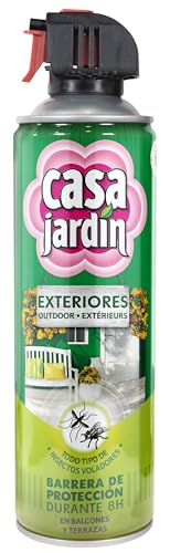 CASA JARDIN | Aerosol Insecticida | Indicado Espacios Abiertos o Semiabiertos | Barrera de Protección Durante 8 Horas | Contenido: 500 ml