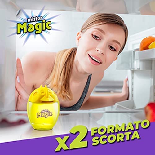 Mister Magic Ovetto Absorbe Olores para Nevera con extractos naturales de limón 2 unidades
