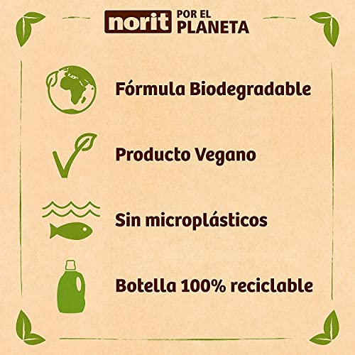 NORIT Bebé - Detergente Líquido para Ropa de Bebé, Pieles Sensibles y Atópicas - Pack de 4 Unidades de 1125 Mililitros, 4500 Mililitros