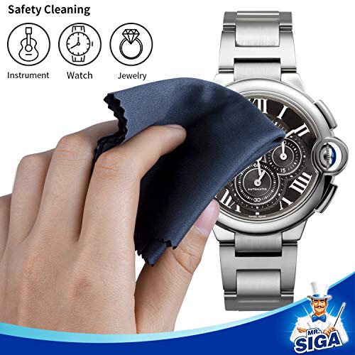 MR.SIGA Paños de Limpieza de Microfibra para Lentes, Gafas, Pantallas, tabletas, anteojos (6 Unidades)