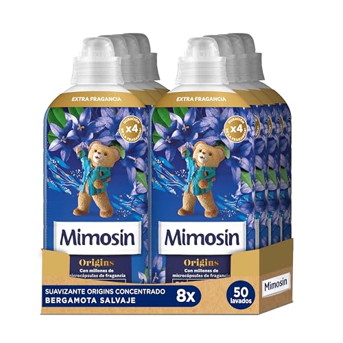 Mimosín Origins Suavizante Concentrado Bergamota Salvaje, 8 x 50 lavados