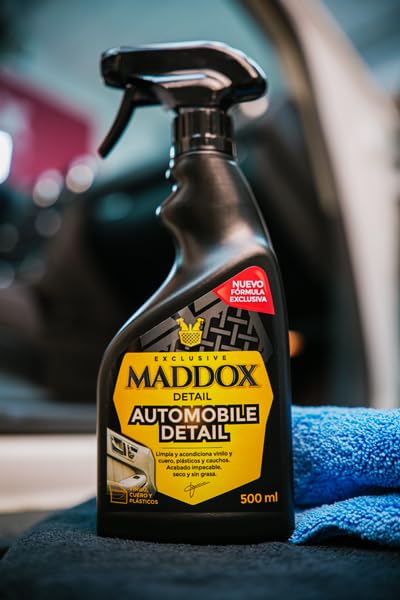Maddox Detail -Automobile Detail 500ml | Limpiador de Salpicaderos Coche Efecto Satinado |Hidratante y Protector Interior|Limpia Salpicadero Coche Anti-Polvo|Limpiasalpicaderos de Coche y Restaurador.