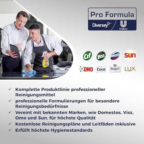 Cif Professional de acero inoxidable y cristal cocina 7518294 con contador limpiador fragancia libre para lebensmittelverarbeitende zonas, 0,75 litros
