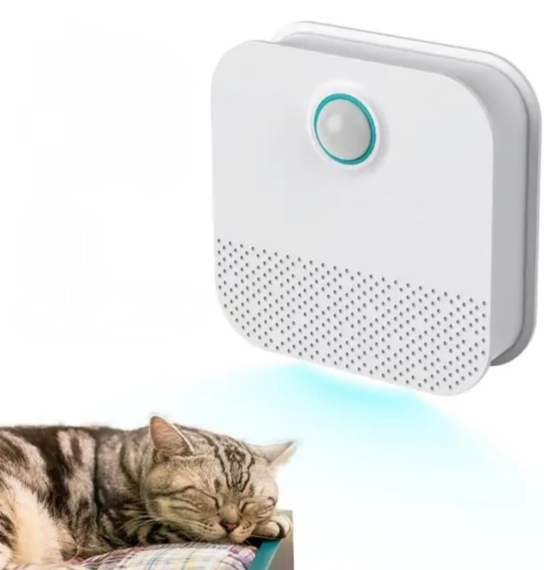 Desodorante para Arena de Gatos,Desorizador inteligente, Elimina el mal olor en la arena para gatos frescura duradera Batería de 21 días de duración para Caja de Arena para Gatos