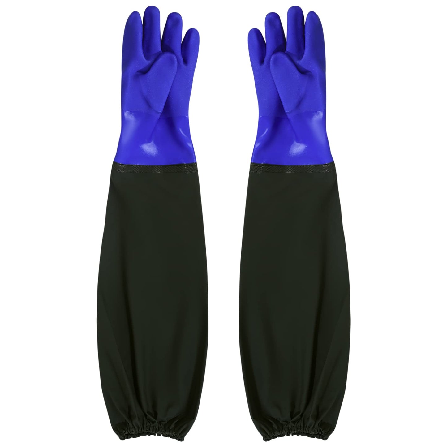 YiPHomn Guantes de Limpieza de Estanques, Guantes de Trabajo de Seguridad, Guantes Impermeables Extra Larga de Goma, Guantes de Jardinería, para Acuario Estanque Hombres Mujeres