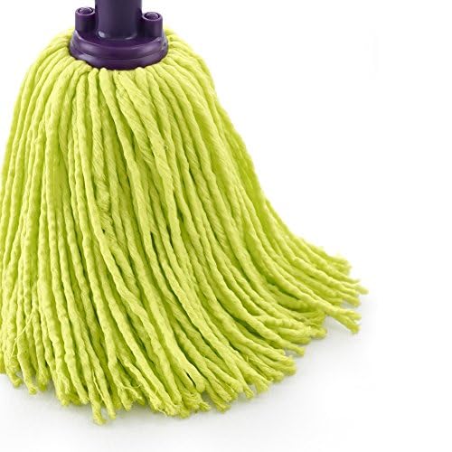Mery | Fregona Microfibras 100% | Fregona Superabsorbente | Sin Rastro | Color Lima y Morado, 22 cm