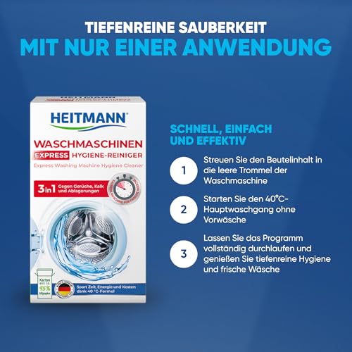 Heitmann Express - Limpiador de lavadoras (250 g)