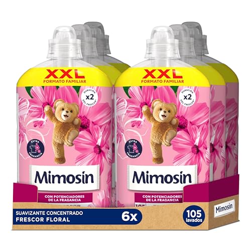Mimosín Suavizante Concentrado Frescor Floral, 6 x 105 lavados