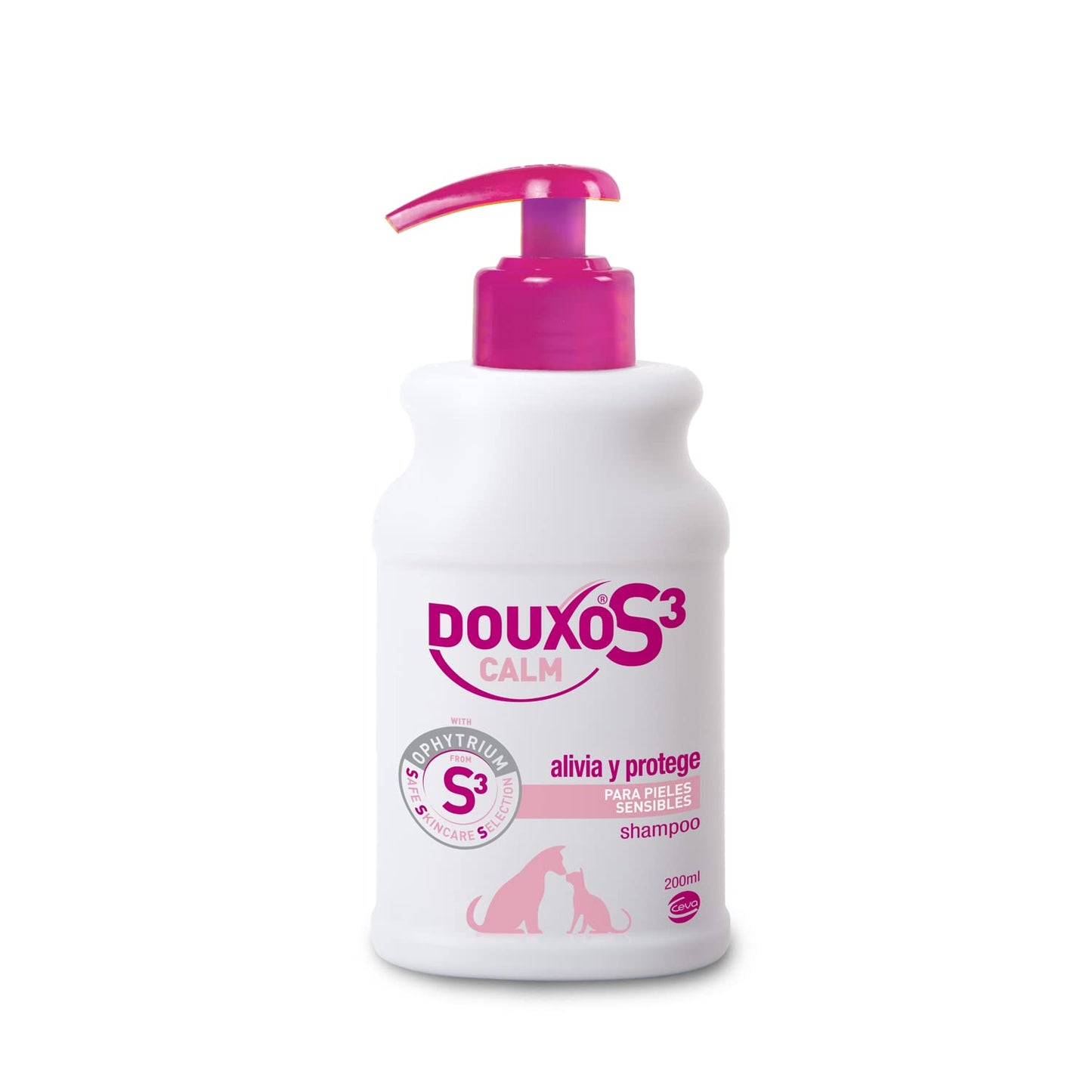 DOUXO S3 Calm Champú para Perros y Gatos - Higiene para Pieles sensibles - Alivia y Protege - Fragancia hipoalergénica - 200ml
