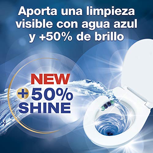 Bref Blue Activ Cloro Cesta WC (pack de 10 unidades), limpia baño para un WC siempre limpio y fresco, limpiador de baños con fórmula antical que elimina la suciedad