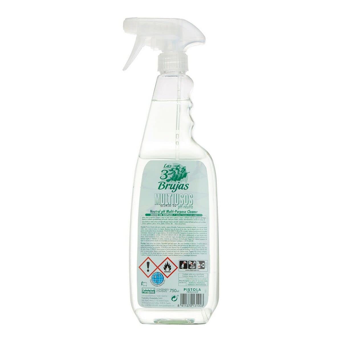 Las 3 Brujas Limpiador Multiusos Pulverizador - 750 ml.
