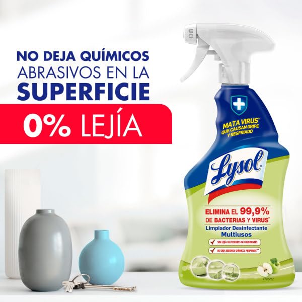 Lysol Spray Desinfectante Multiusos, 3 x 750ml (2,25L)
