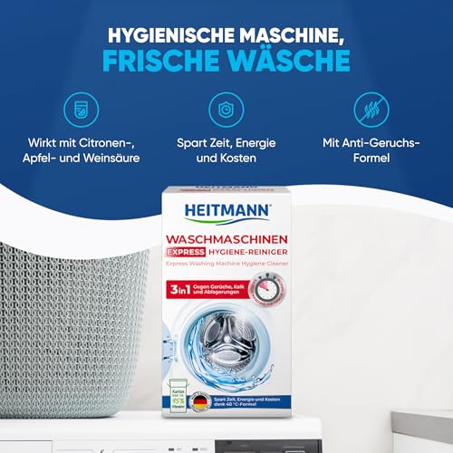 Heitmann Express - Limpiador de lavadoras (250 g)