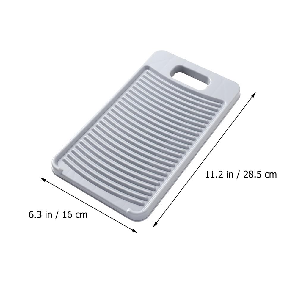 Alipis Tablas De Plástico Para Ropa Tabla De Lavandería Tabla De Lavado De Manos Para El Hogar Tabla De Fregar Herramienta Portátil Para Lavar Ropa A Mano Para El Hogar Dormitorio Gris