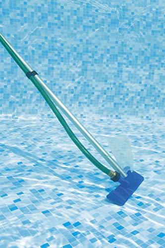 Bestway 58013 - Kit de Limpieza Piscinas Limpiafondos, Recogehojas y Pértiga 174 cm, Multicolor