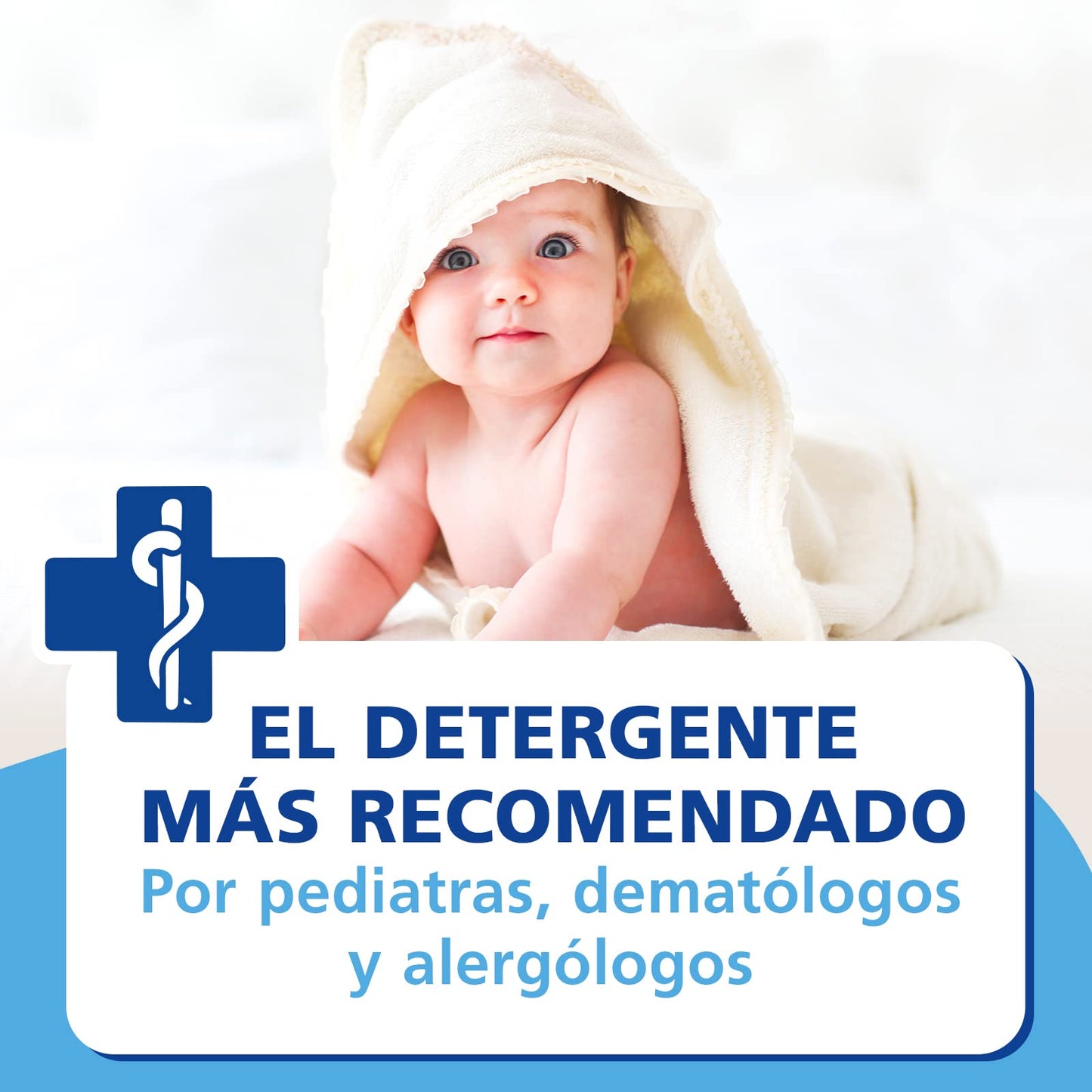 NORIT Bebé - Detergente Líquido para Ropa de Bebé, Pieles Sensibles y Atópicas - Pack de 4 Unidades de 1125 Mililitros, 4500 Mililitros