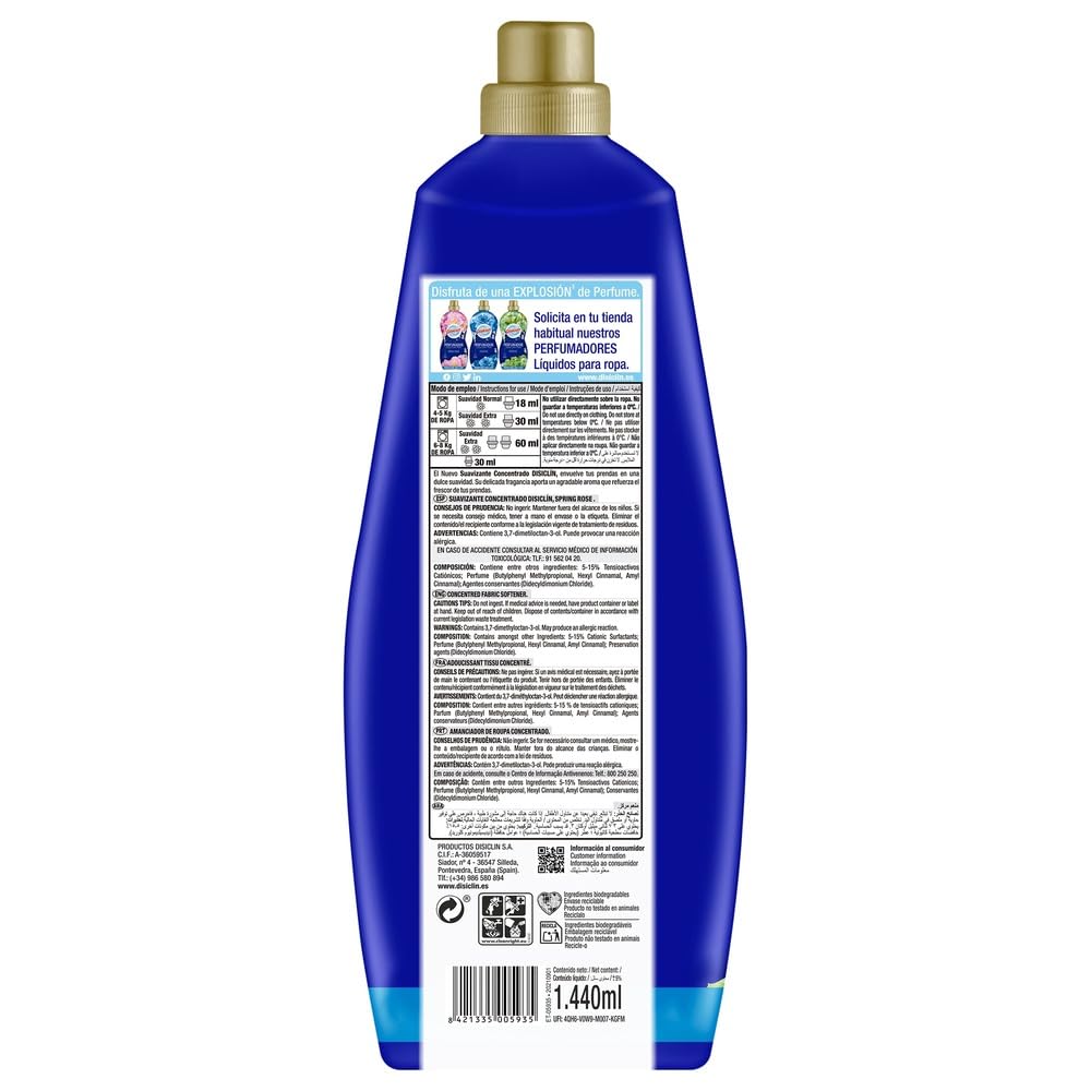 Disiclin Suavizante Concentrado Oceanic, 1440ml
