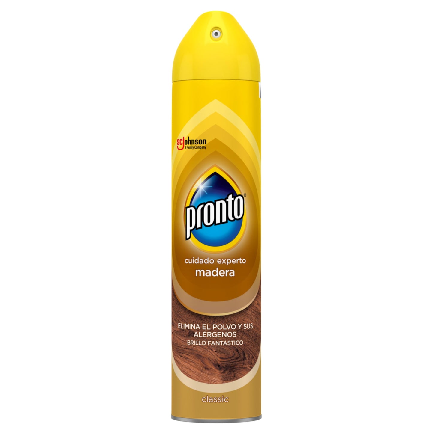 Pronto Limpiador Aerosol Classic, para Muebles, Antipolvo y Abrillantador, 250ml