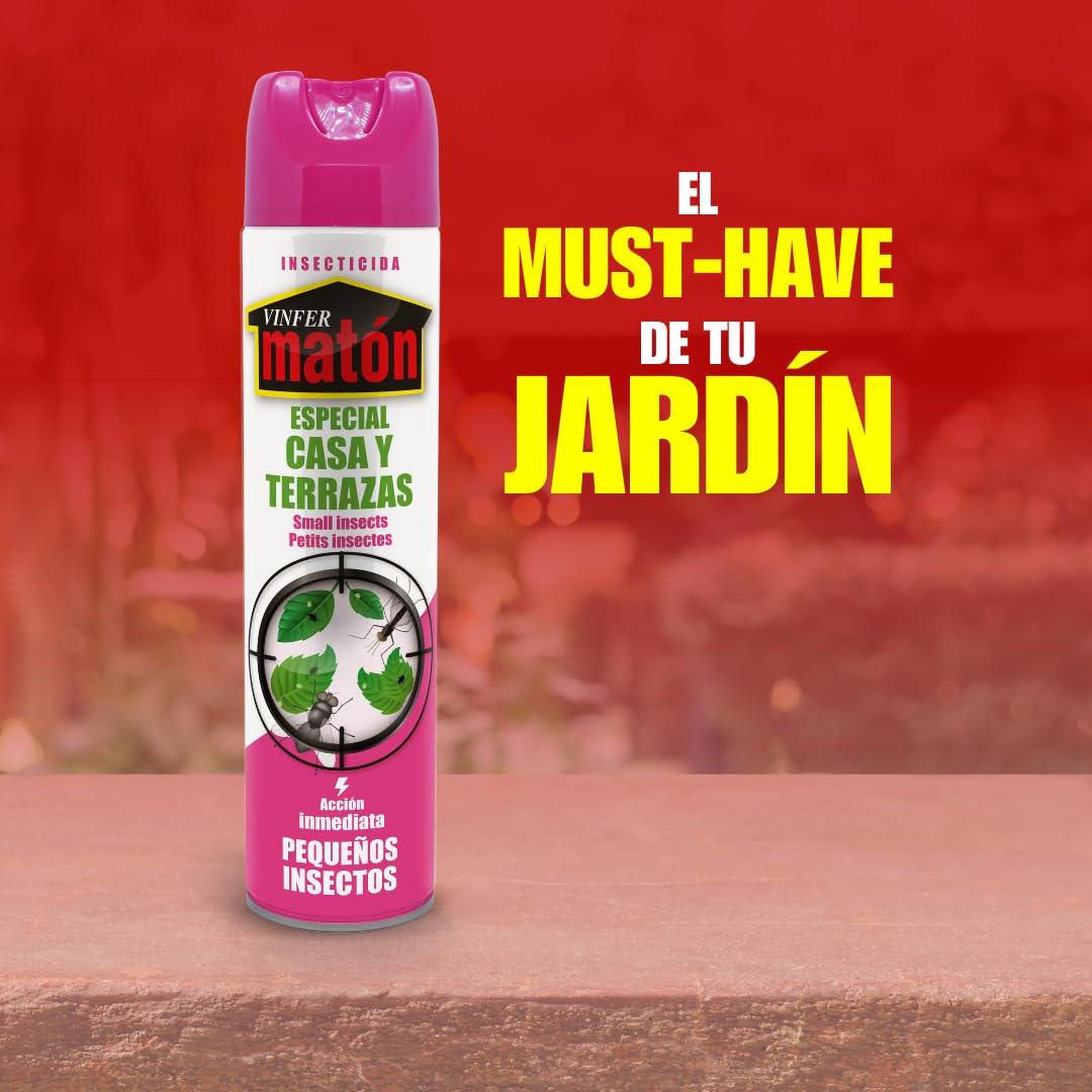 VINFERMATON - Insecticida Matón Casa Jardín Mosquitos y Moscas 600ml