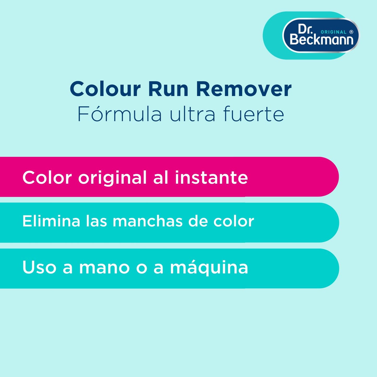 Dr. Beckmann Quita Desteñidos | Elimina con eficacia las manchas y decoloraciones de la colada | Restaura los colores originales | 75 g