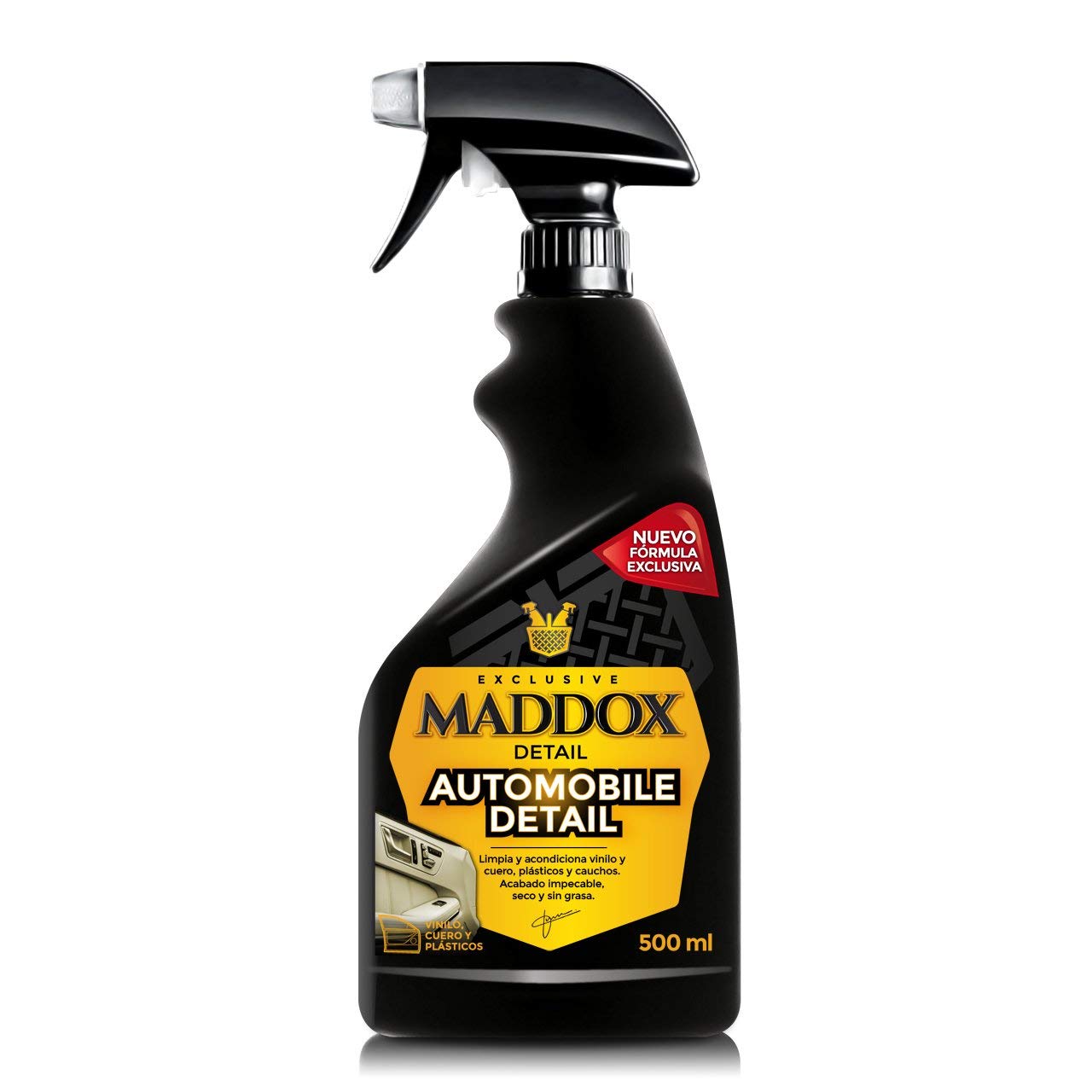 Maddox Detail -Automobile Detail 500ml | Limpiador de Salpicaderos Coche Efecto Satinado |Hidratante y Protector Interior|Limpia Salpicadero Coche Anti-Polvo|Limpiasalpicaderos de Coche y Restaurador.
