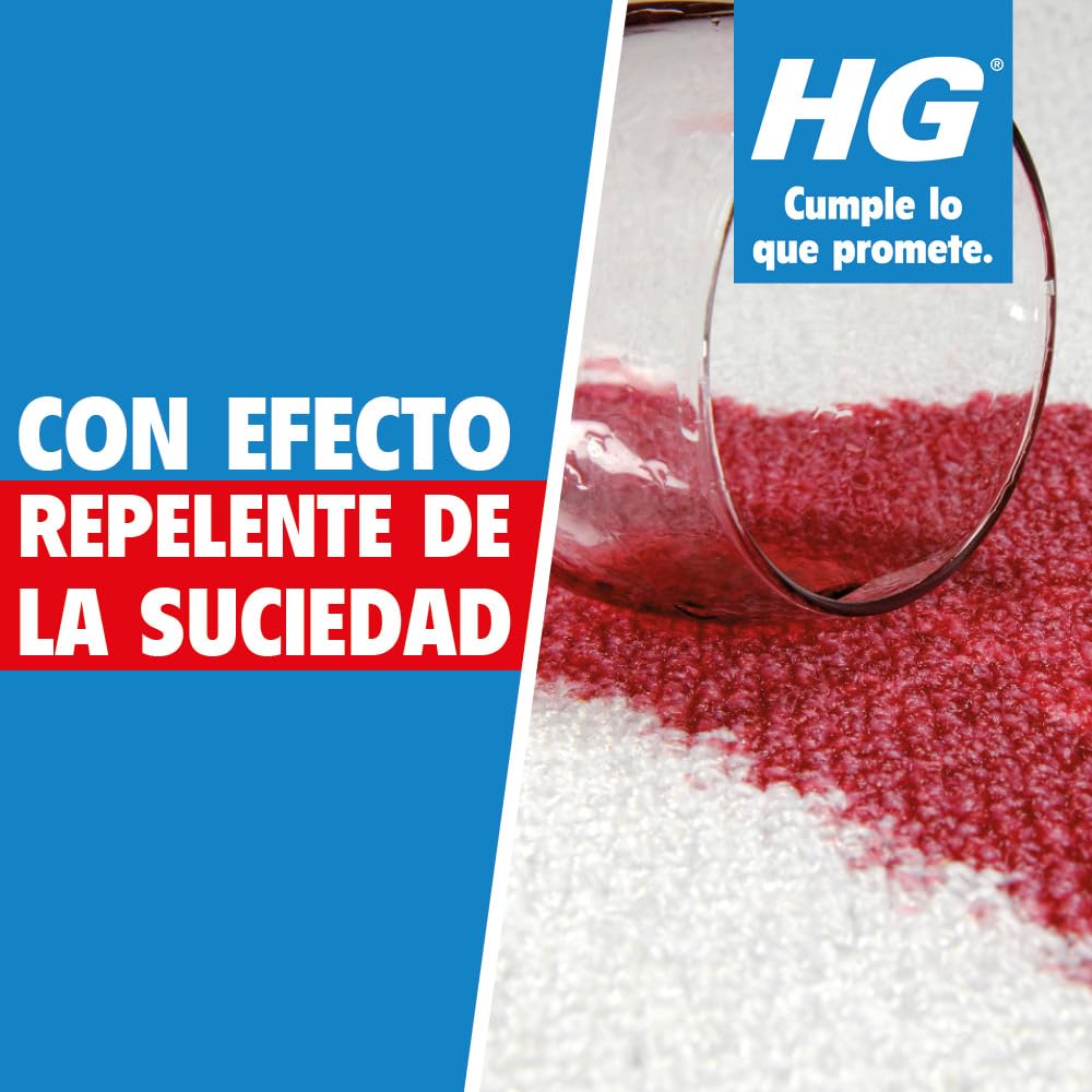 HG Quitamanchas para Alfombras y Tapicerías Extrafuerte,Quitamanchas en Spray para Todo Tipo de Tejidos,Limpiador para Sofá y Alfombras, Eficaz Contra las Manchas Más Difíciles,500 ml