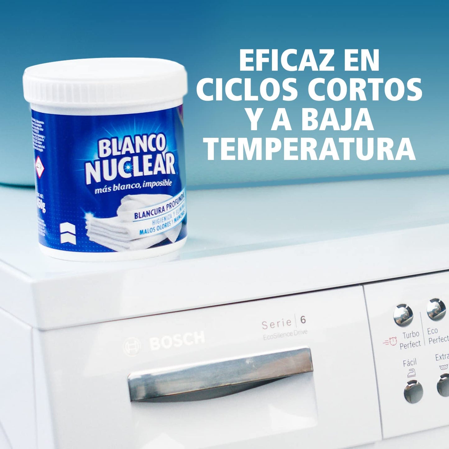 Blanco Nuclear en Polvo Quitamanchas Blanqueante - 450 gr