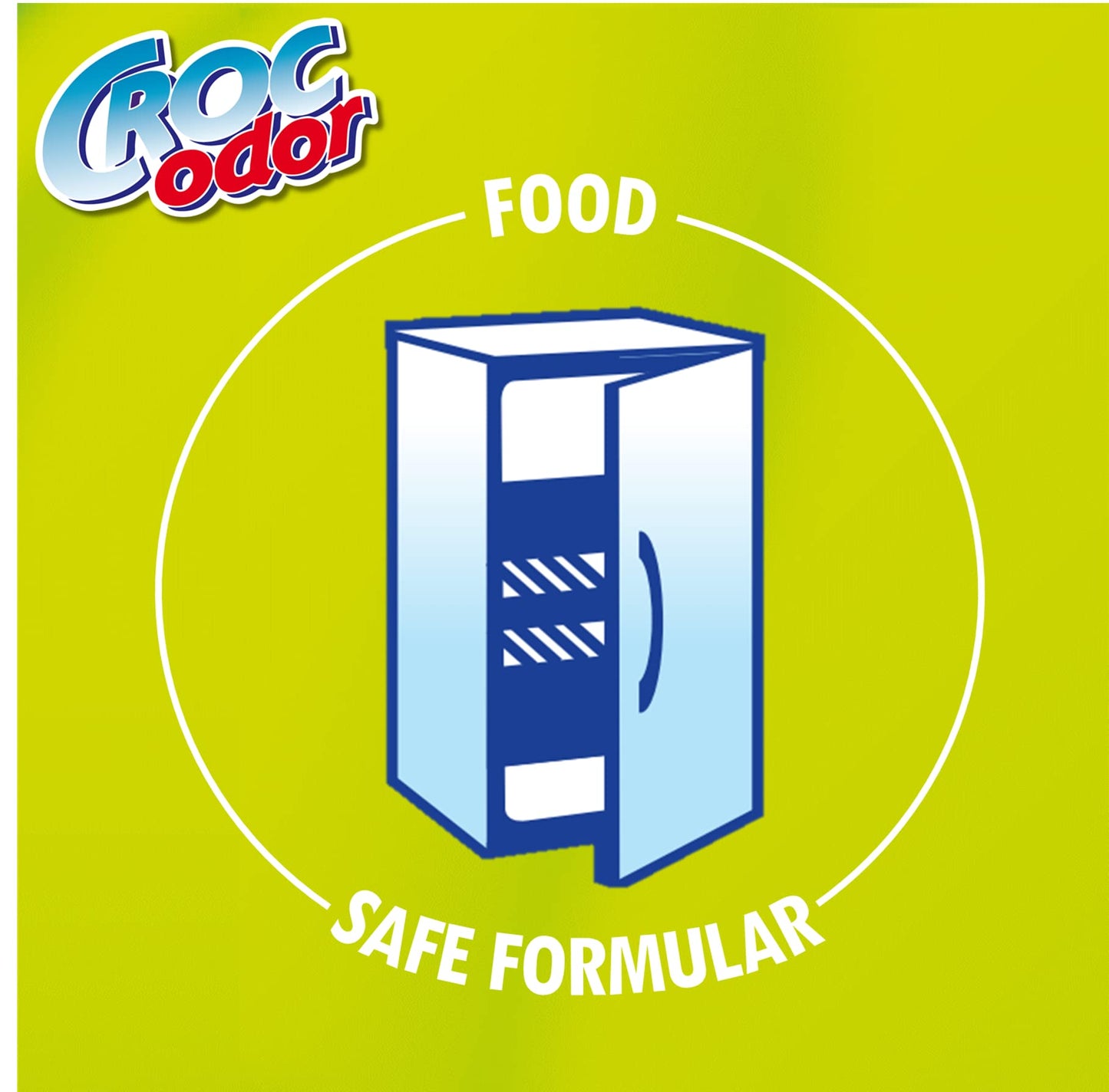 Ambientador para nevera Croc Odor, juego de dos, sin perfume, seguro para los alimentos, con indicador de temperatura, 2 x 33 g, el embalaje puede variar