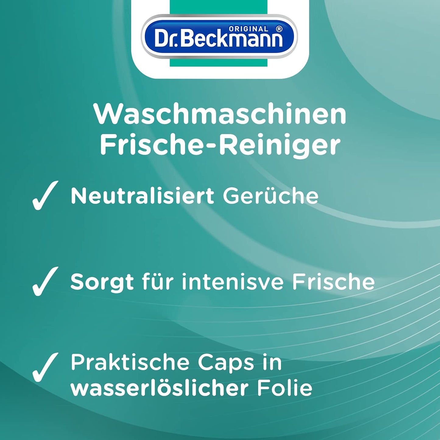 Dr. Beckmann Limpiador de frescura para lavadoras, en práctico formato de tapa, 3 x 20 g