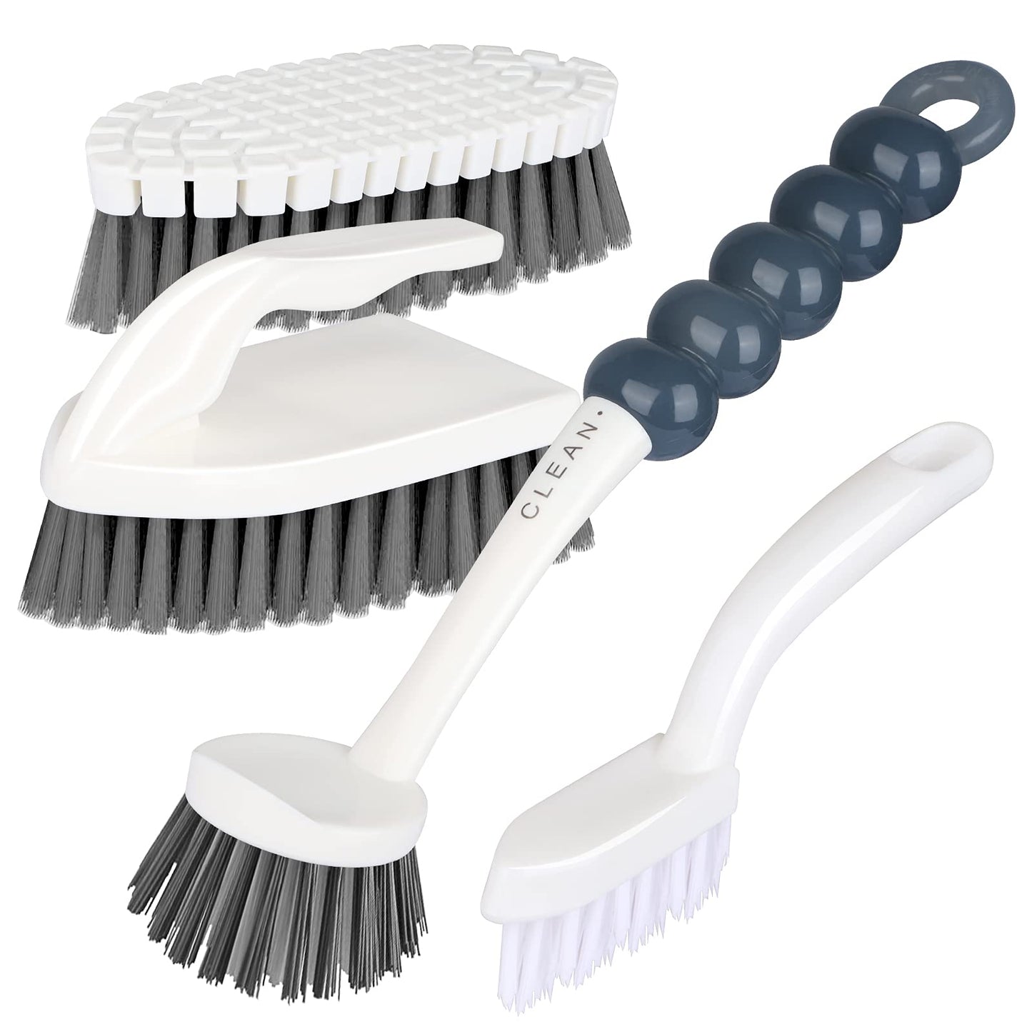GIPTIME 4 cepillos para Limpieza, Cepillo de Cocina, Incluye Cepillo de Limpieza de Pan, Cepillo de Fregadero, Agarre cómodo, Cepillo de baño, Cepillo de Zapatos, Herramienta de Limpieza de Ranuras