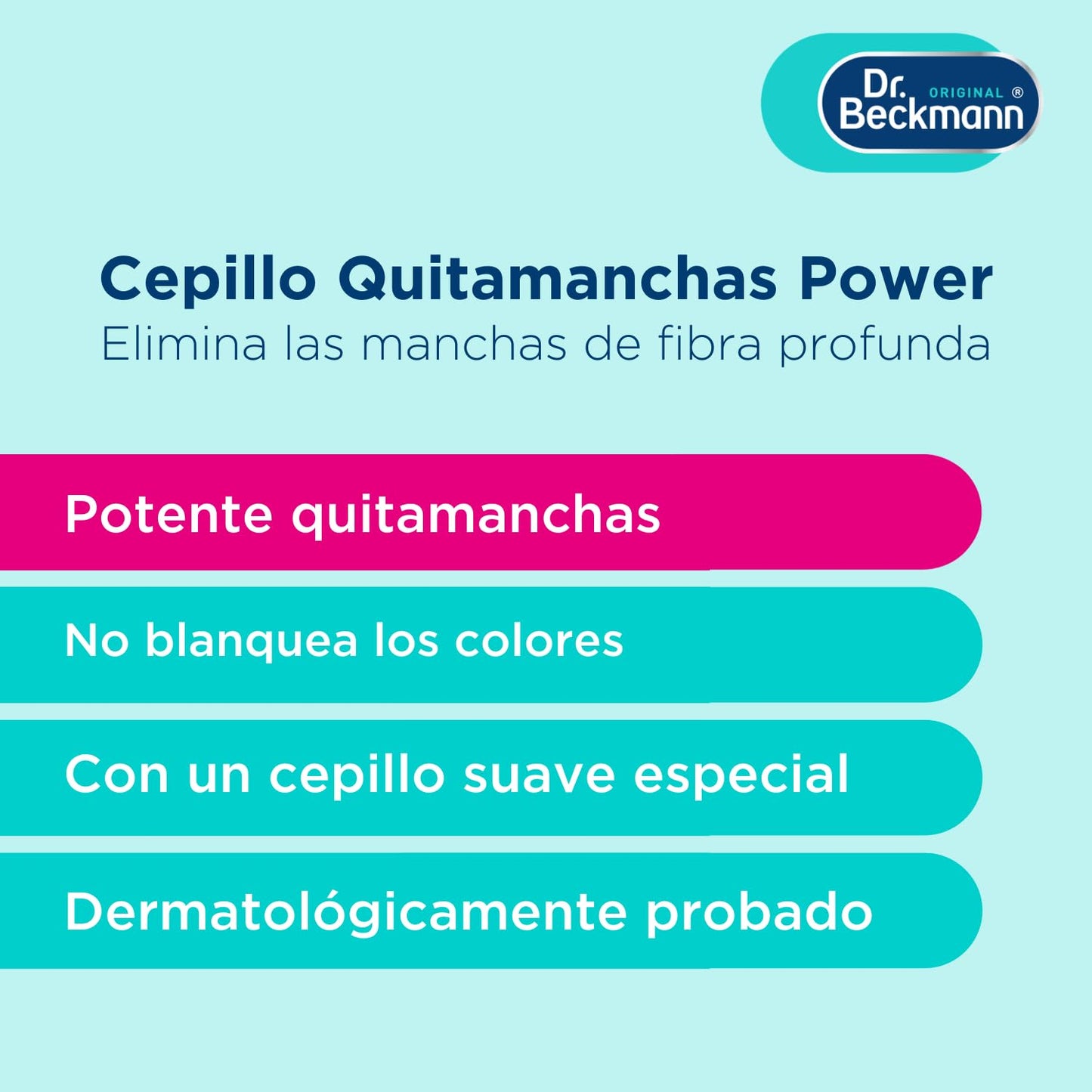 Dr. Beckmann Quitamanchas Prelavado Cepillo | Combate más de 100 manchas, incluso las más rebeldes | Con un cepillo ultrasuave | 250 ml
